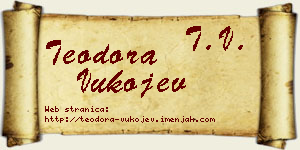 Teodora Vukojev vizit kartica